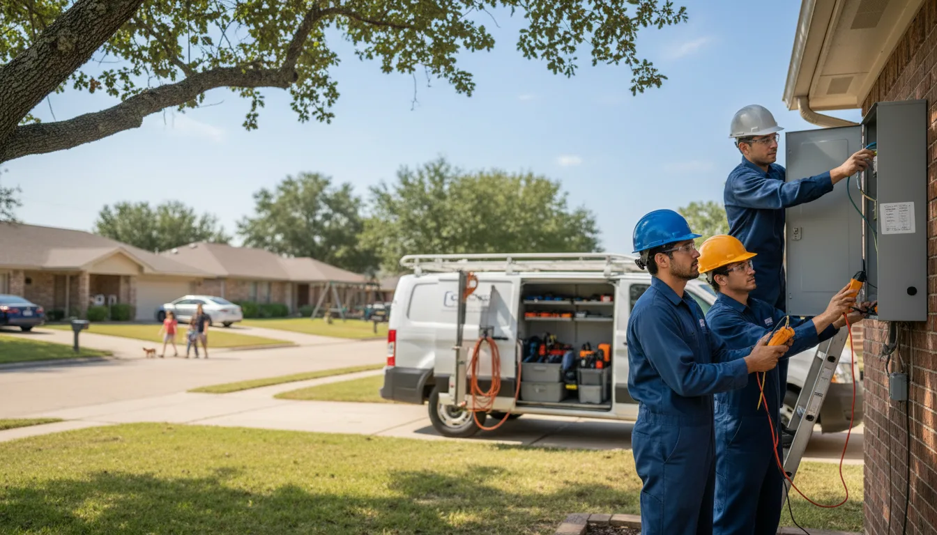 Certified electrician providing emergency electrical services in Rice, MN